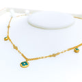 Vintage Charm 21k Gold Necklace 