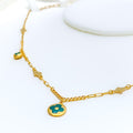 Vintage Charm 21k Gold Necklace 