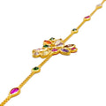 Captivating Regal 22k Gold CZ Bracelet 