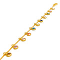 Impressive Sleek 22k Gold CZ Bracelet 