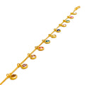 Accented Shimmering 22k Gold CZ Bracelet 