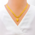 Classic Evergreen 22k Gold Motif Necklace 