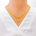 Delightful Dressy 22k Gold Heart Necklace 