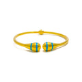 elevated-trendy-21k-gold-bangle-bracelet