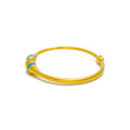 elevated-trendy-21k-gold-bangle-bracelet