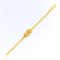 Elegant Lavish Paisley 22k Gold Baby Bracelet