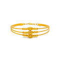 Stylish Brilliant 22k Gold Bangle Bracelet