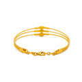 Stylish Brilliant 22k Gold Bangle Bracelet