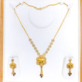 Tasteful Trendy 22k Gold Necklace Set 