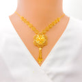 Tasteful Trendy 22k Gold Necklace Set 