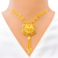 Tasteful Trendy 22k Gold Necklace Set 