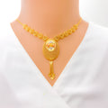 Magnificent Three Tone 22k Gold Necklace Set 