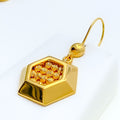 Unique Hexagon 5-Piece 21k Gold Necklace Set 