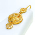 Radiant Round Jali 5-Piece 21k Gold Long Necklace Set 