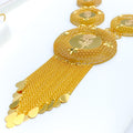Impressive Netted Dome 5-Piece 21k Gold Necklace Set 