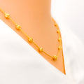 Delicate Fancy Bead 22k Gold Necklace 