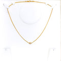 Elegant Elevated Uni Orb 22k Gold Necklace