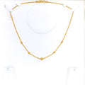 Sleek Shiny Multi-Orb 22k Gold Necklace
