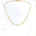 Delicate Fancy Bead 22k Gold Necklace
