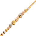 Elongated Fancy Orb 22k Gold Bracelet 