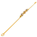 Upscale Dotted Orb 22k Gold Bracelet