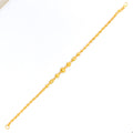 Sparkling Faceted Orb 22k Gold Bracelet