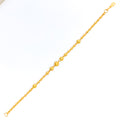 Disco Orb Accented 22k Gold Bracelet 