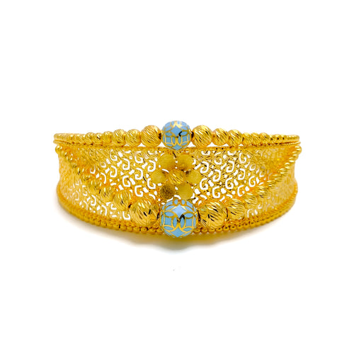 opulent-blue-21k-statement-bangle-bracelet