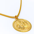 Exquisite Striking 22k Gold Allah Pendant 