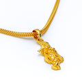 Bright Radiant 22k Gold Shri Krishna Pendant 