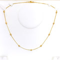 Chic Striking 22K Gold Orb Necklace - 18"      