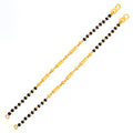 slender-chic-22k-gold-black-bead-baby-bracelet