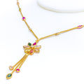 charming-luscious-22k-gold-cz-mosaic-necklace