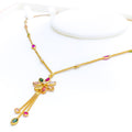 charming-luscious-22k-gold-cz-mosaic-necklace