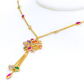 palatial-ornate-22k-gold-cz-mosaic-necklace