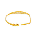 Beautiful Netted Chic 22k Gold CZ Bracelet 