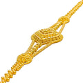 Fashionable Three Chain 22k Gold Bracelet 