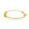 Attractive Textured 22k Gold Bangle Bracelet 