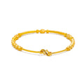 Lavish Wavy 22k Gold Bangle Bracelet 