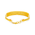 Timeless Orb Bead 22k Gold Bangle Bracelet 