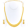 Contemporary U-Shaped 22K Gold Necklace Set 