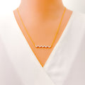 Dressy Delicate 18k Gold + Diamond Necklace 