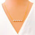 Dressy Delicate 18k Gold + Diamond Necklace 