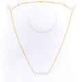 Dressy Delicate 18k Gold + Diamond Necklace 