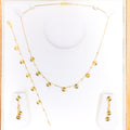 Sophisticated Round 4-Piece 21k Gold Necklace Set