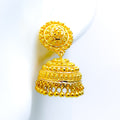 Bold Beautiful 22k Gold Jhumki 