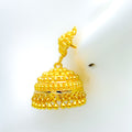 Bold Beautiful 22k Gold Jhumki 