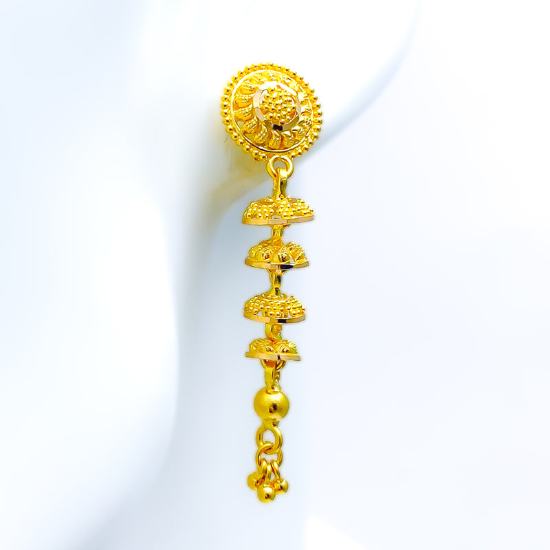 Charming Decadent 2k Gold Jhumki