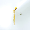 Dazzling Thunder 22k Gold Earrings 