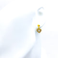 Attractive Hanging Heart 22k Gold Earrings 